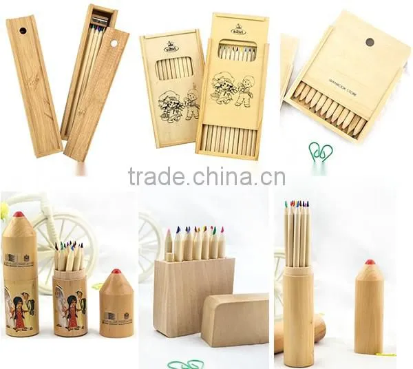 Promotional fanvy large size hexagonal shape colour pencil with four color in a lead for gifts