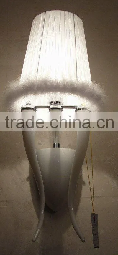 2015 white glass sconces lamps boudoir wall light fixture with UL