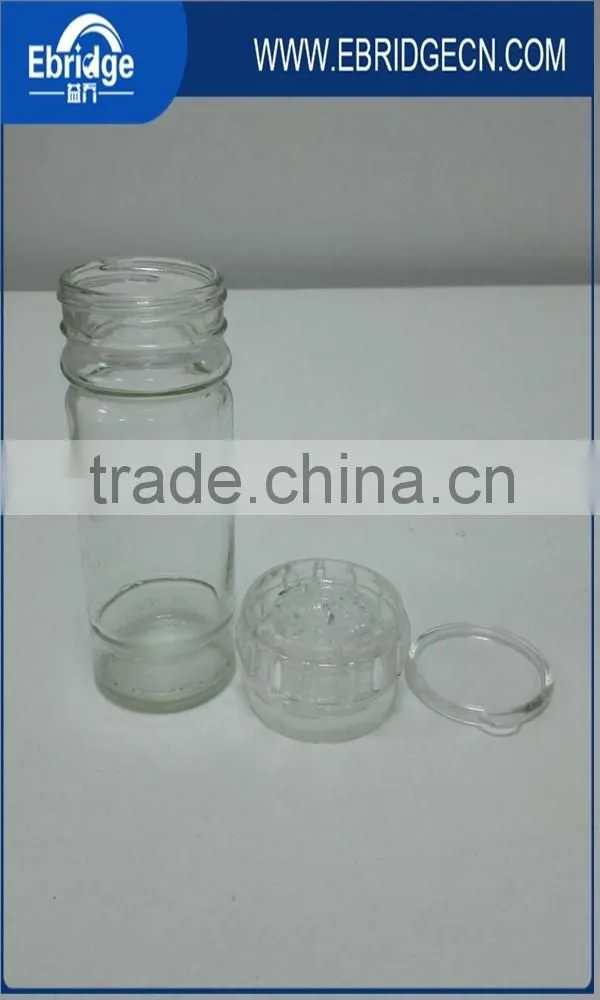100ML salt pepper grinder bottle with plastic spice grinder