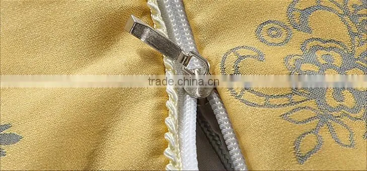 100% silk quilt with jacquard yellow flower