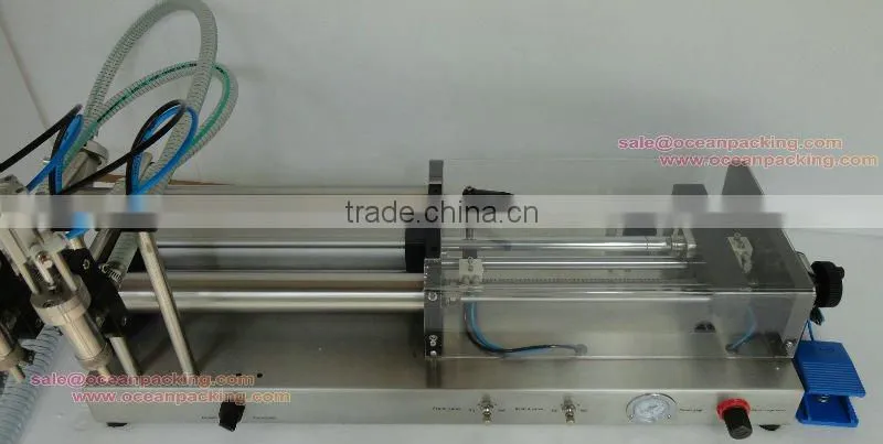 full pneumatic liuqid packing machine with 2 heads