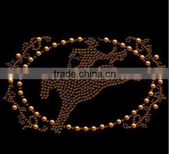 Wholesale green Korean lead free roundback rhinestone heat transfers