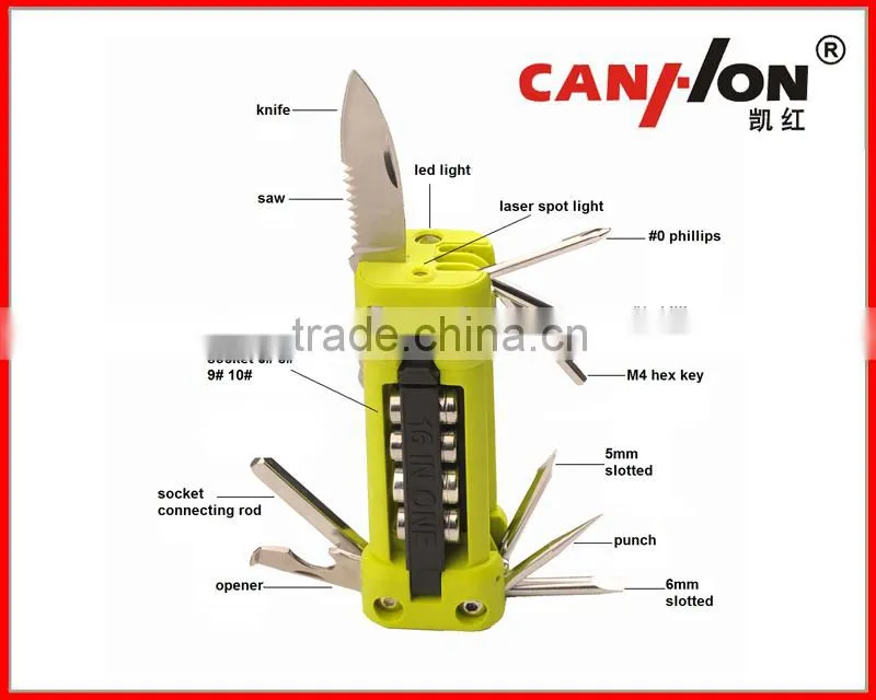 mutil swiss knife with LED/tool set/screwdriver