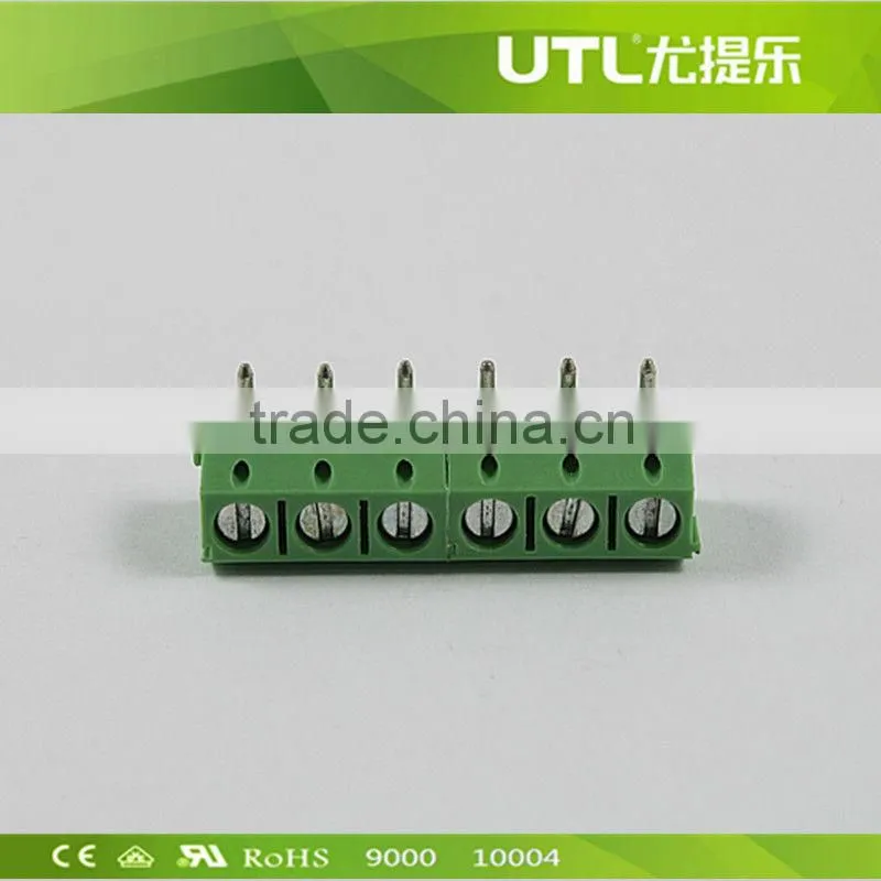 New spring UTL product MU1.5P-V5.0(5.08) PCB Barrier Mount Terminal Connector