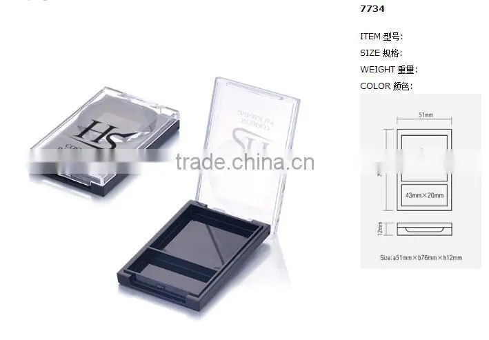 Custom Single Color Empty Makeup Eyeshadow Packaging with Competitive Price