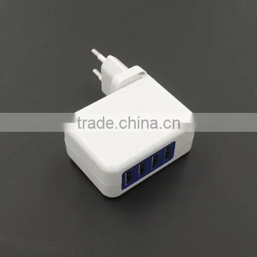 20w 5V 4A 4 USB portable wall charger with ce fcc rohs