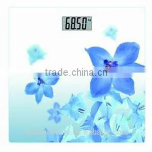 6mm tempered glass cute design 150kg body scale
