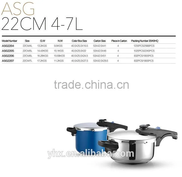 ceramic kitchen cookware stainless steel 10l pressure cooker