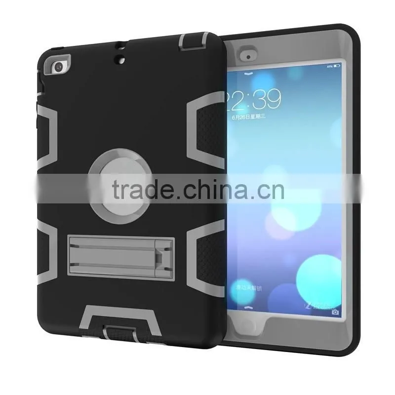 Fashion and special designde Contrast color tablet case for ipad mini 3 with kickstand
