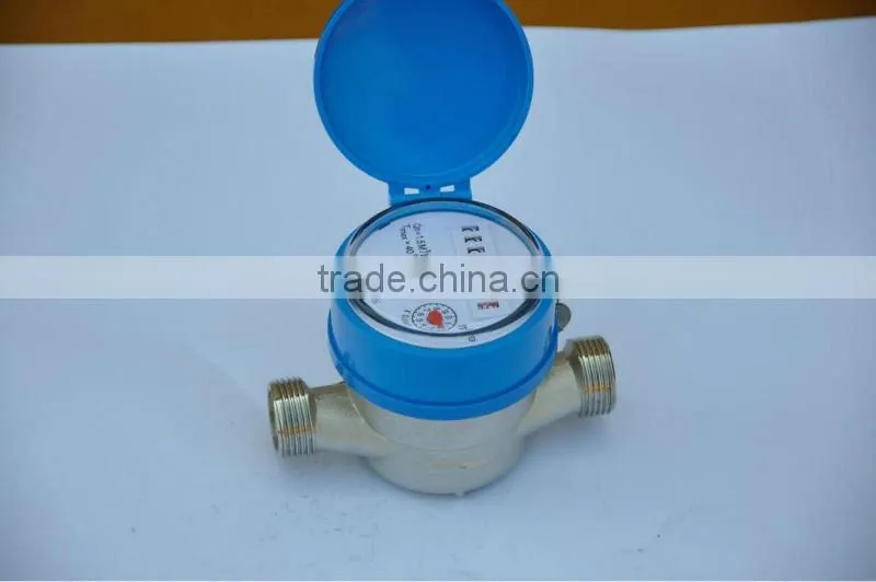 Single jet brass water meter LXSC-13D5-25D5