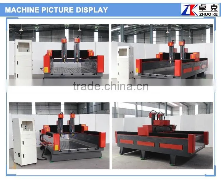 1325 Z 500mm 3d cnc stone carving machine with computer control box ZK-1325-2 1300*2500mm
