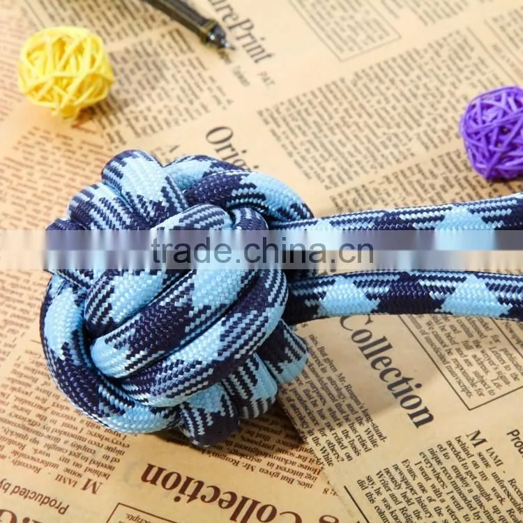 Blue dog toy rope