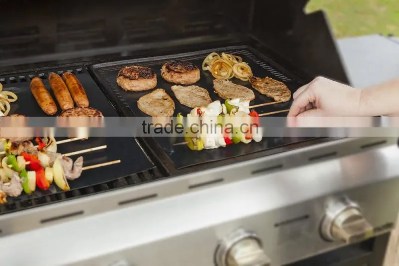 BBQ Grill Mats x 2 Thick and Non-stick- Grilling made Easy