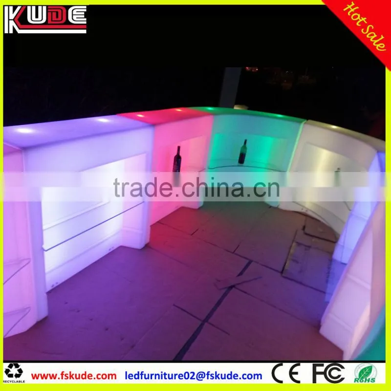 commercial LED bar counter design for nightclub