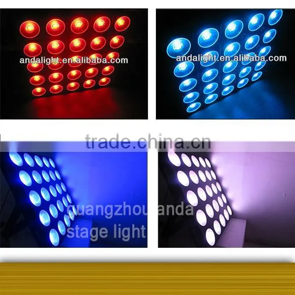 2016 factory price DMX led 5X5 matrix blinder light for new year stage decoration led effect light