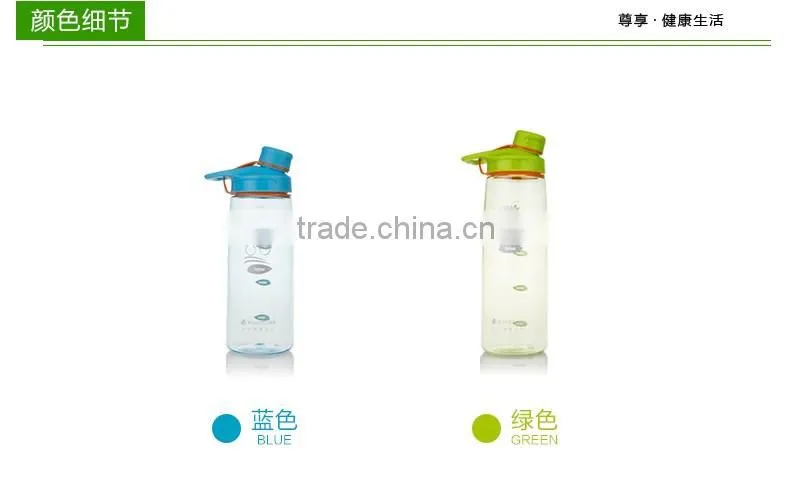 bpa free water bottle /plastic sports bottle with straw/travel bottle