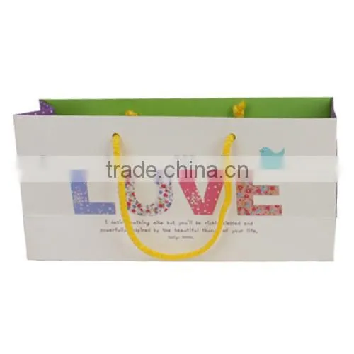 2015 paper packaging bag paper bag for clothing printing
