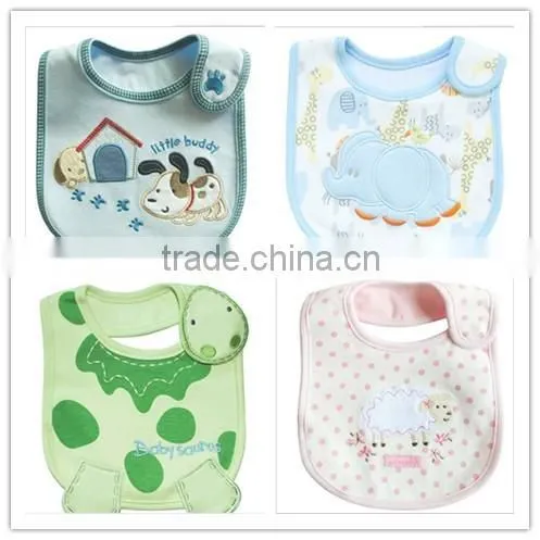 100% cotton lovely baby bibs