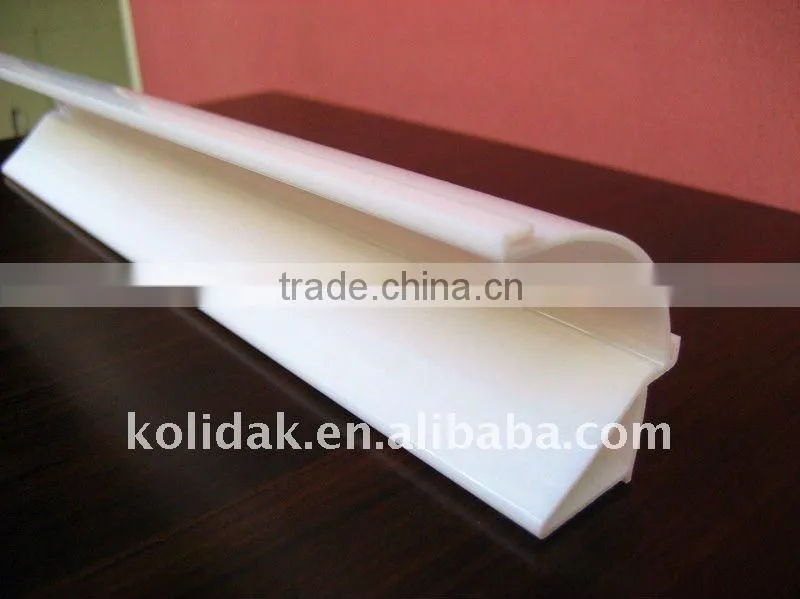 White TPE PVC photo frame profile extrusion
