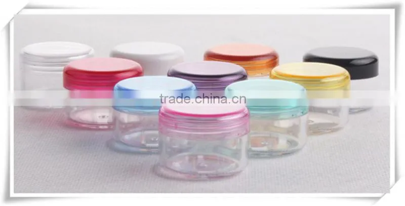 Various capacity Clear Bottom Empty cream Cosmetic Jar