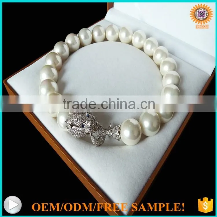 2016 fashion natural south sea shell pearl necklace luxury woman