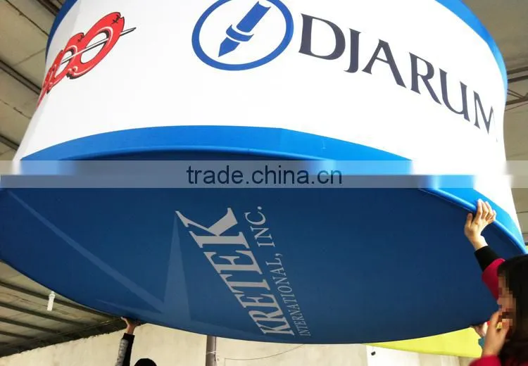 Circular Trade Show Welcome Hanging Banner, Ceiling Hanging Banner