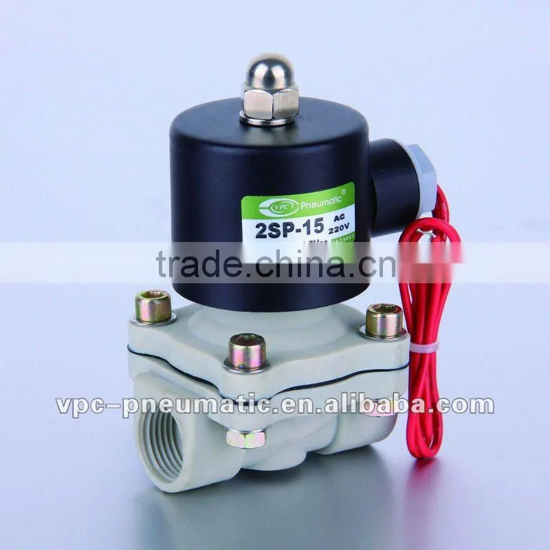 2SP series plastic solenoid valve, small orifice plastic solenoid valve, 2PS series 2 position 2 port direction solenoid valve