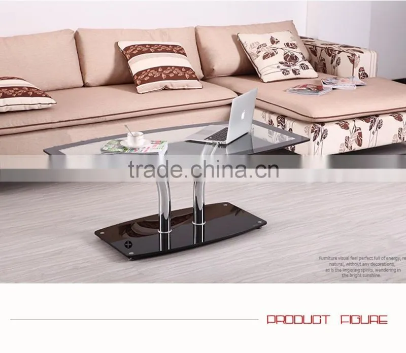 Living Room furniture Glass Cafe Furniture , Coffee Table Design CT-1562B