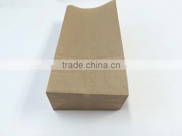 Glassine Lined Paper Gourmet Bags/square food bag/kraft paper bag