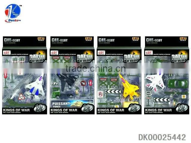 4 Assorted Metal Military Toys