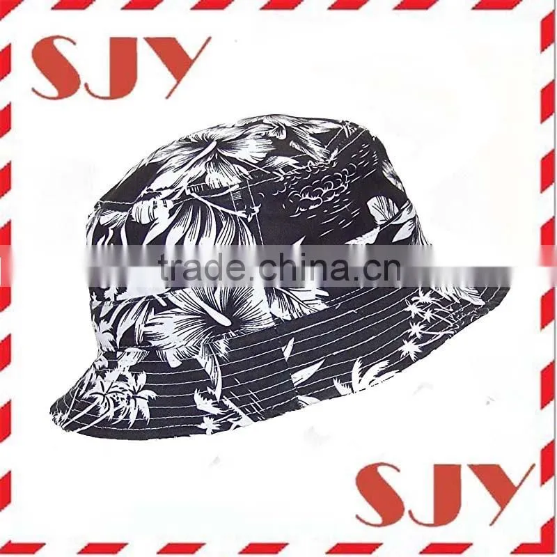 Custom printed floral bucket hat wholesale
