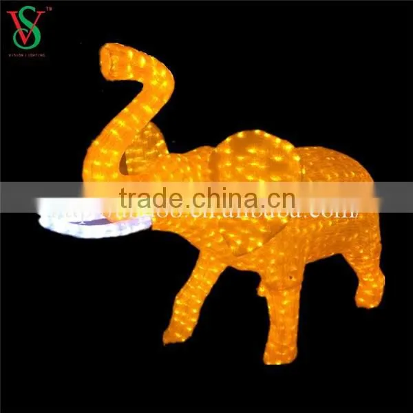 LED 3D christmas motif led elephant light