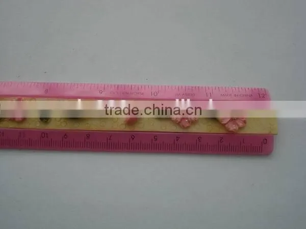 custom novelty 30cm adverstising plastic ruler for promotion
