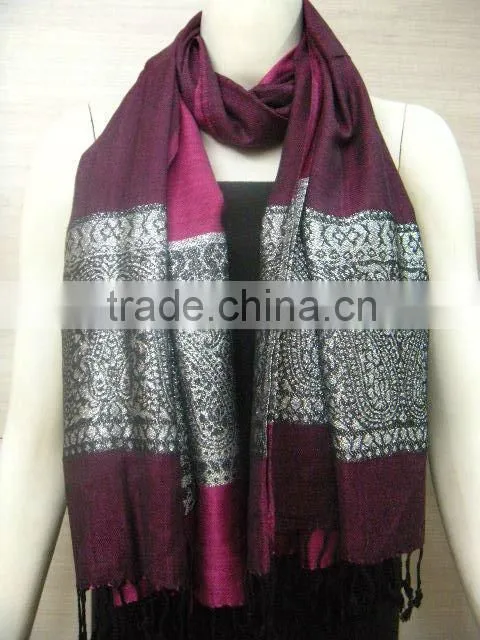 viscose Jacquard winter 2013 shawls/latest shawls