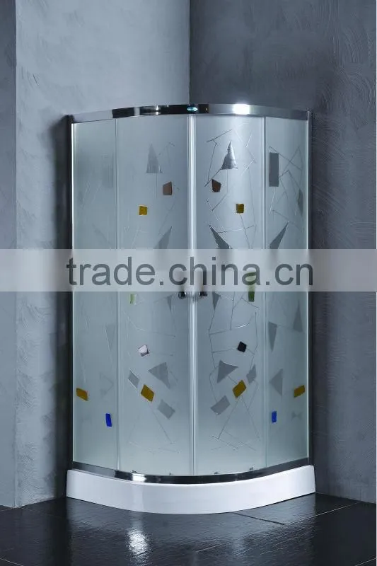 Round With Frame Style and Sliding Open Style cheap shower enclosure