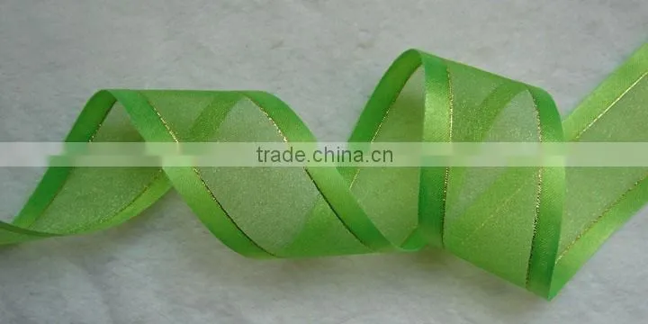 Gradual change color ribbon pink,yellow,blue,purple, 1-1/2inch wide organza ribbon,diy handmade hair accessorie,200 yard / roll.