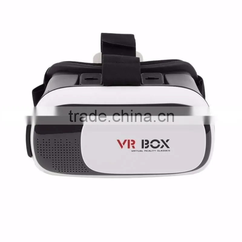 VR Box 2nd Generation Virtual Reality Cardboard 3D Video Glasses Compatible with 4.7-6 Inch for iPhone, Samsung