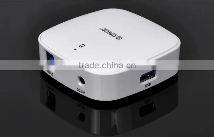 ABS plastic super speed 4 port USB3.0 HUB, black and white color