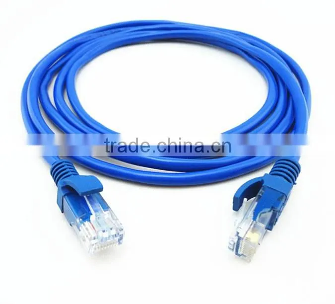 Factory sale price CAT5E Solid Bare Copper RJ45 Ethernet Patch cord pass fluke test