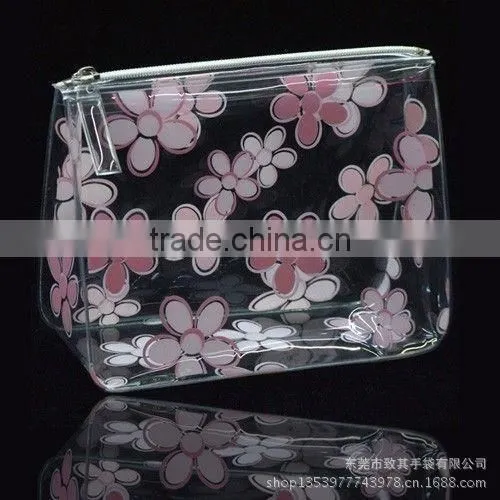 transparent heavy duty mini promotion pvc cosmetic bag