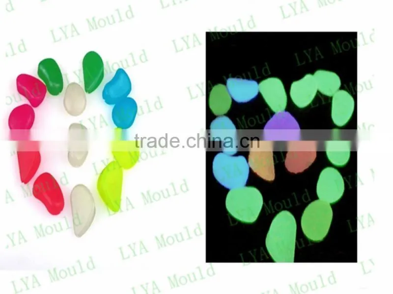 colorful gardon glow stone/garden decoration stone