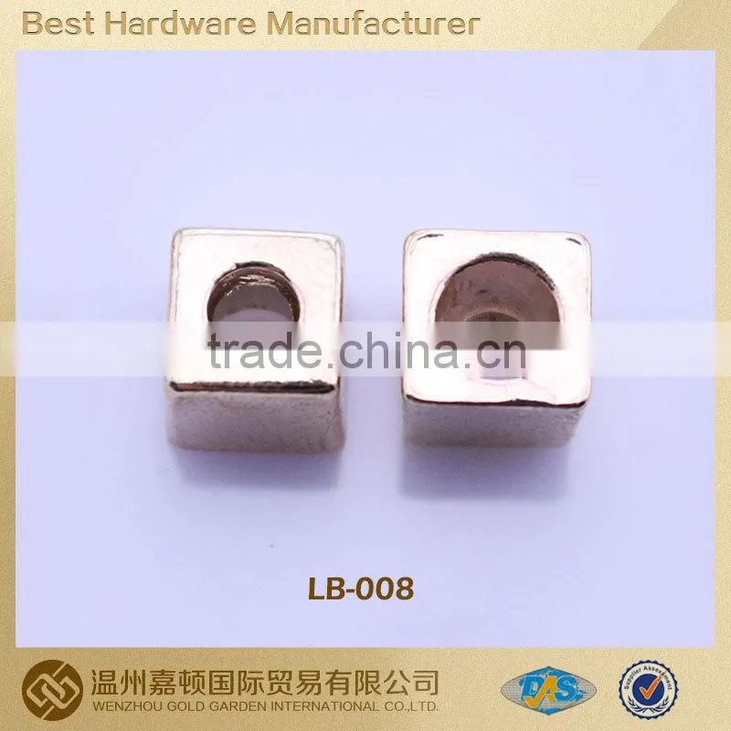 Square-shape metal Cord End fashion designs customized/ drawstring cord lock