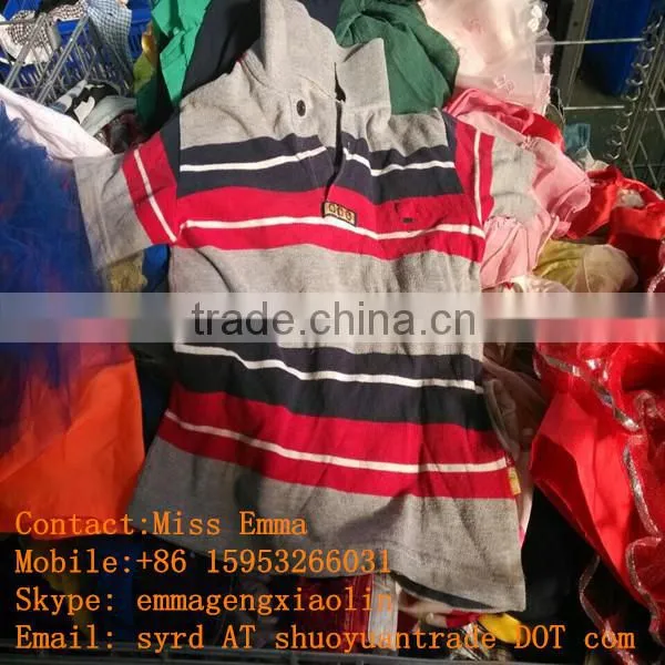 Top quality male clothes/shirts secondhand clothing