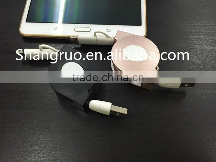 2 in 1 retractable cable USB cable smart size fashionable style