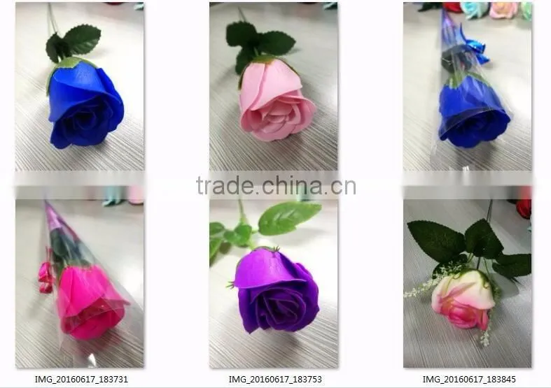 rose flower paper soap/gift decoration flower soap/dissolving paper soap