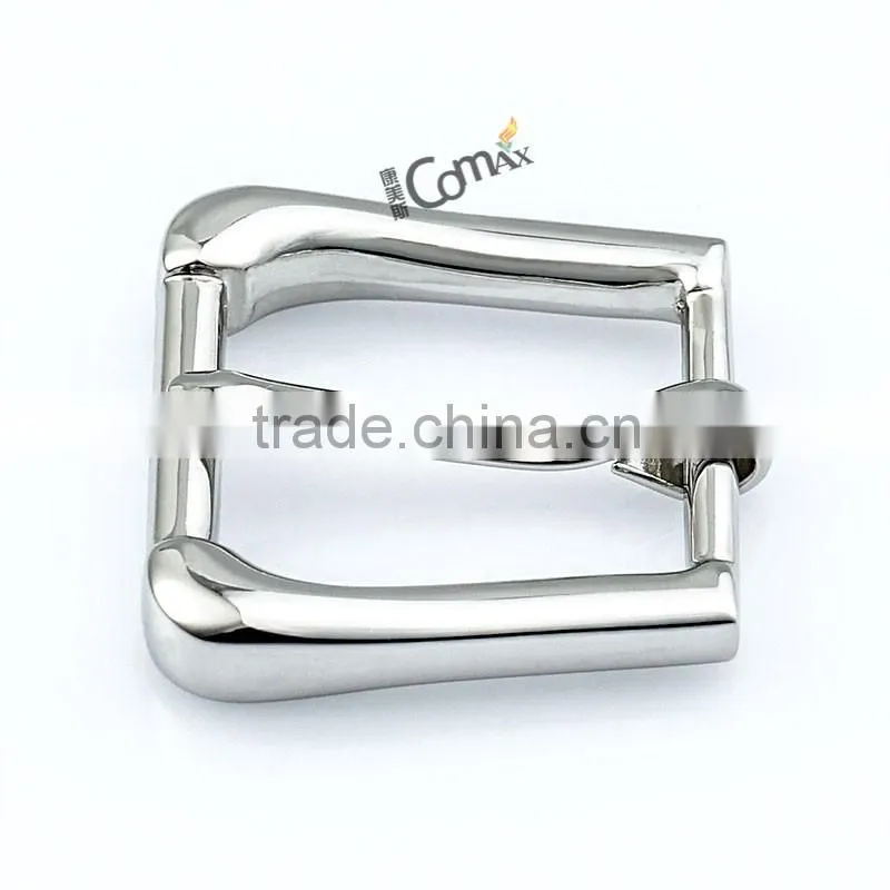 New design movable pin metal silver belt buckle