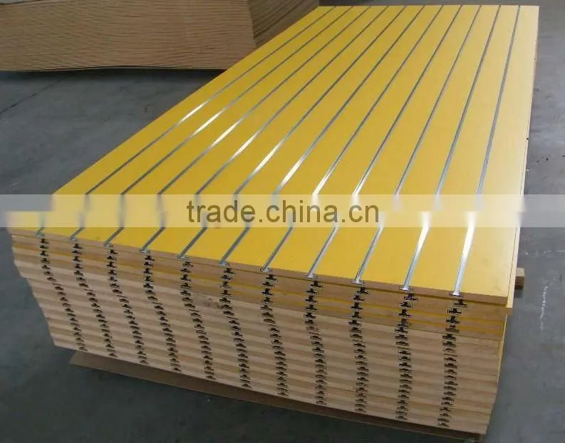 Melamine MDF grooved Board