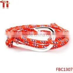 New deisgn braided rop bracelet, cotton friendship bracelets cotton cord bracelet