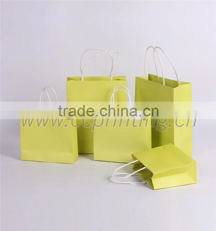 Exquisite small drawstring handle white paper gift bag