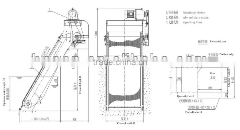 Wastewater bar screen of Circulation Toothed Harrow Mud Cleaner